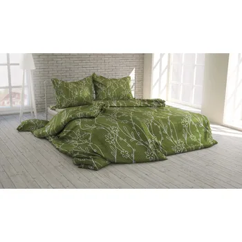 Povlečení Povlečení Dara zelená krep 140x220 / 70x90