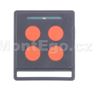 Dálkový ovladač vrat NiceHome ECCO5BO 4 kanálový dálkový ovladač pro pohony bran NiceHome, černá/oranžová