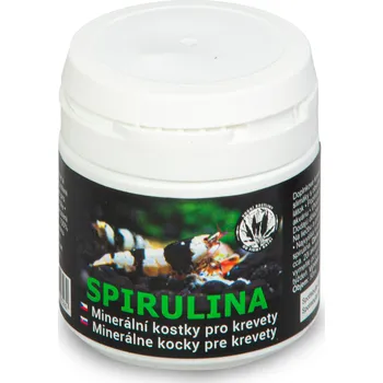 Krmivo pro rybičky Minerální kostky pro krevety “Spirulina“