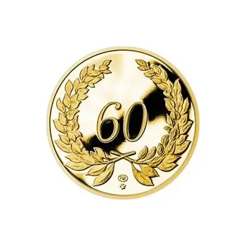 Zlatý dukát k životnímu výročí 60 let Proof