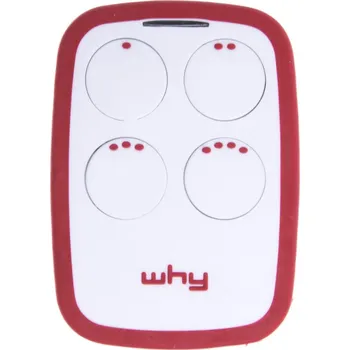 Dálkový ovladač vrat SiceTech Univerzální dálkový ovladač na vrata WHY-EVO.R63, 4-kanálový, červená-bílá