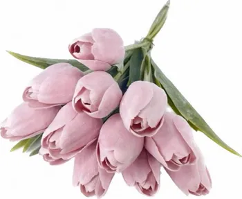 Umělá květina Umělé tulipány s listem 6 ks