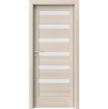 Interiérové dveře Porta Doors Interiérové dveře se zárubněmi Verte Home D6 Dekor: ořech bělený, Šířka - orientace: 80 cm - pravé