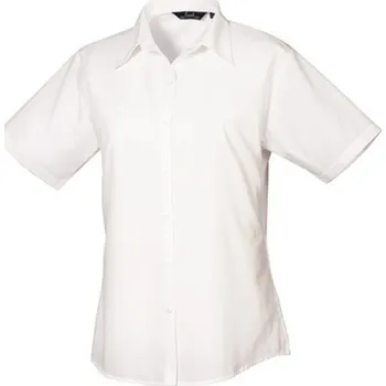 Dámská košile Premier Workwear Dámská košile s krátkým rukávem PR302 White 40 (M/12)