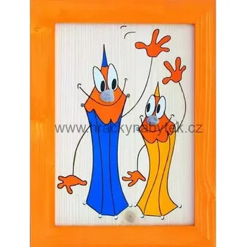 Ručně malovaný dřevěný obrázek č. 112 Tužky 25 x 33 cm