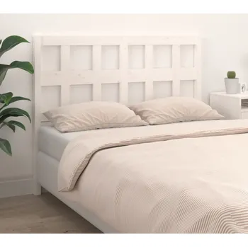 Petrashop Čelo postele bílé 125,5 x 4 x 100 cm masivní borovice Bílá818911