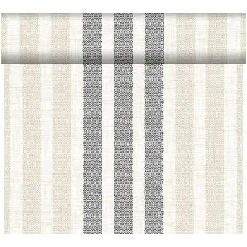 Jednorázový ubrus Šerpa TÉTE 0,4 x 24 m Dunicel RIGATO BLACK