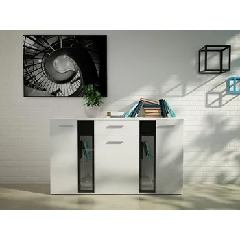 Ložnice Komoda Fiesta, Barva: bílá, Osvětlení: bez osvětlení MIRJAN 5902928034677