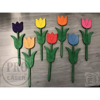 Velikonoční dekorace Velikonoční zápich tulipán barevný