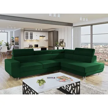 Sedací souprava Rohová sedací souprava s nastavitelnými opěrkami hlavy Antrodem, Potah: Manila 35, Strana: pravá MIRJAN 5903211040085