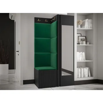 Předsíňová sestava Towiro Slim XXVI, Barva: černá, Barva látek:: Manila 35 MIRJAN 5903211222283