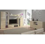 Obývací stěna Rodos s komodou, Barva: dub sonoma, Osvětlení: bez osvětlení MIRJAN 5902928034226