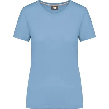 Dámské tričko WK. Designed to Work Dámské pracovní tričko s antibakteriální úpravou WK307 Barva: Modrá nebeská, Velikost: M