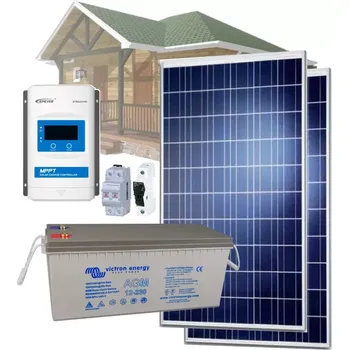 solární set 770Wp Ostrovní solární sestava BCH 12V DC, 770Wp/h, akumulátor Victron Energy AGM 12V/230Ah - 2760W (12V solární set pro ostrovní systémy - možné doplnit o měnič 12VDC/230V)