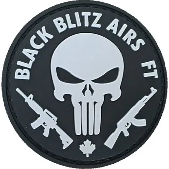 Nášivka WARAGOD Nášivka 3D Black Blitz Airs FT Punisher 6cm