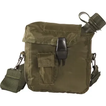 Kempingové nádobí Mil-Tec US polní láhev 2l s obalem, olivová