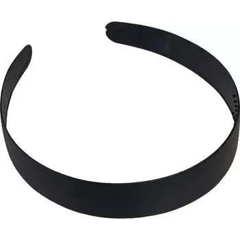 Čelenka Plastová čelenka černá matná střední - hladká