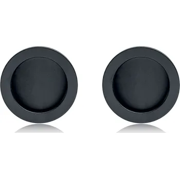 Nábytkové kování MP KOVÁNÍ SAB - Set na posuvné dvere Hooky ZERO - R bez otvoru Povrch: Černá