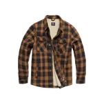 Vintage Industries Craft těžká šerpová bunda, žlutá kostkovaná