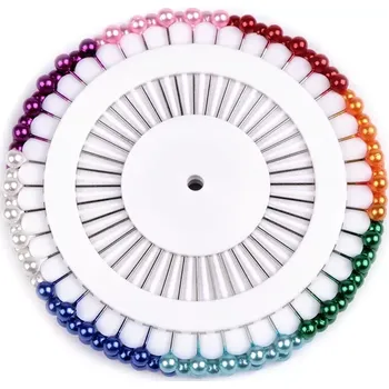 Špendlík perleťový barevný - sada 40 ks