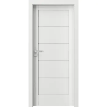 Interiérové dveře Porta Doors Interiérové dveře Verte Home G0 Dekor: bílá, Šířka - orientace: 90 cm - levé