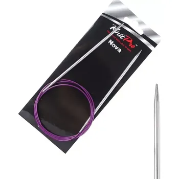 Jehlice KnitPro Nova kruhové kovové fixní jehlice 3,25mm 100cm (KnitPro Nova kruhové jehlice 3,25mm 100cm)