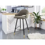 Barová židle Dazja, Potah: Magic Velvet 2209, Barvy nožiček: černá / černá + zlatá MIRJAN 5903211284243