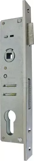 Zámek brány do jeklu 40x40 mm, rozteč 82 mm (Zadlabávací zámek 40 mm, rozteč 82 mm)
