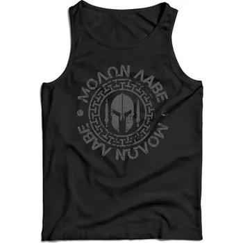 Pánské tílko DRAGOWA pánské tílko Molon Labe, černá 160g/m2