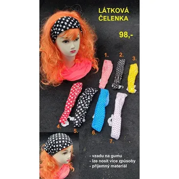 Čelenka LÁTKOVÁ ČELENKA - 5