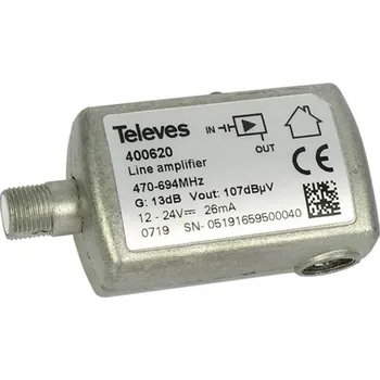 Příjem digitálního pozemního vysílání 400620_ UHF zesilovač 13 dB, LTE700