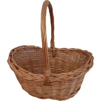 Wiker Proutěný košík dárkový oválný s copem 28x22 Wik