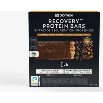 Protein DECATHLON Proteinová tyčinka na regeneraci čokoláda/karamel 6 ks