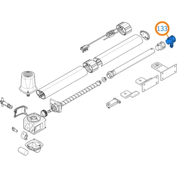 Pohon brány 119RID162 trakční hlava s kolíkem CAME KRONO