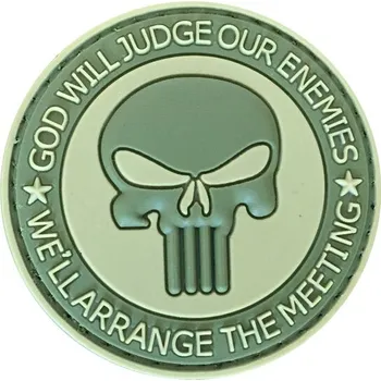 Nášivka WARAGOD Nášivka 3D God Will Judge olivová 5cm