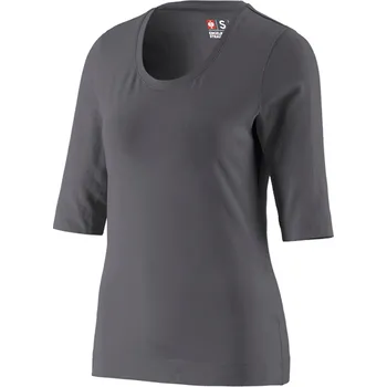 Dámské tričko e.s. Dámské pracovní Tricko s 3/4 rukávy velikost XL antracit Strauss