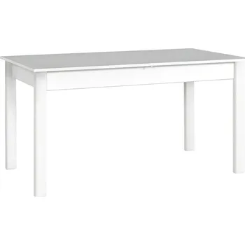 Jídelní stůl Rozkládací stůl Diesel 80 x 140/180 II, Barva dřeva: bílá - L / bílá, Barva dřeva: bílá-L, Barvy nožiček: Bíla MIRJAN 5902928680249