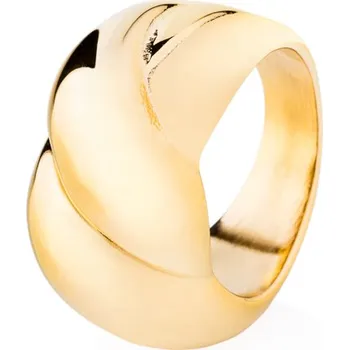 Prsten franco bene Zatočený prsten - pozlacený | 2211 Velikost prstenu: 8 (60 mm)