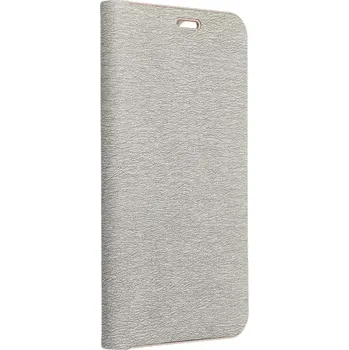 Pouzdro na mobilní telefon Luxusní flip pouzdro Coolcase Luna na mobil Samsung Galaxy S24 Šedé (Flipové knížkové vyklápěcí luxusní Luna pouzdro na mobilní telefon Samsung Galaxy S24 Šedé)