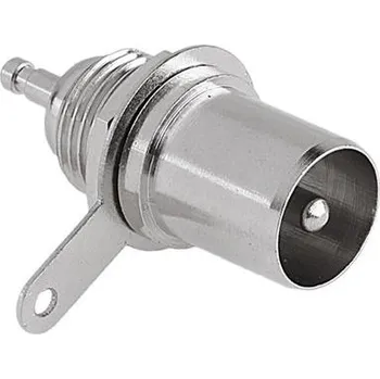 Redukce Konektor IEC zástrčka na panel kovová