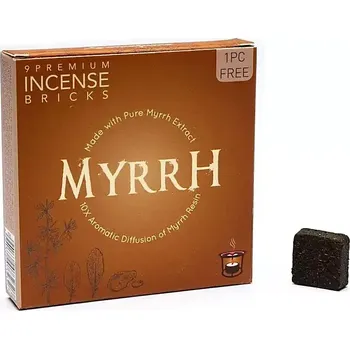 Myrha | Vonná Cihlička do Aromalamp | 9ks (Vonné cihličky do aromalamp s exotickou vůní Myrhy. Budete okouzleni příjemnou exotickou vůní, která vám pomůže dosáhnout uklidnění mysli i těla.)
