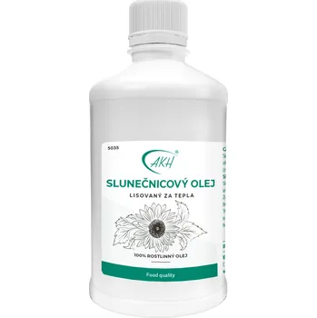 Rostlinný olej AKH SLUNEČNICOVÝ ROSTLINNÝ OLEJ lisovaný za tepla 500 ml