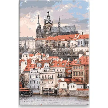 Diamantové malování Diamantové malování - Praha 04 - 40x60 cm, bez dřevěného rámu - CZ výroba
