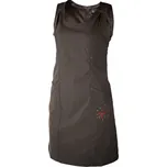 Šaty Warmpeace FRIDAY BETTER Black coffee - XS