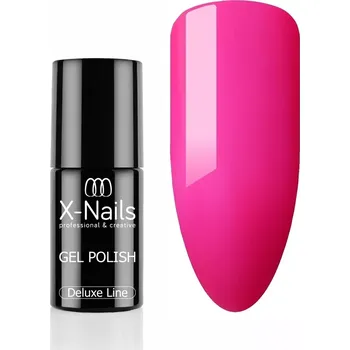 Profesionální gel lak Deluxe line, 5ml – PETUNIA (neonově růžový, perfektně krycí gel lak) (Dlouhotrvající gel lak, 5ml – růžový neon)
