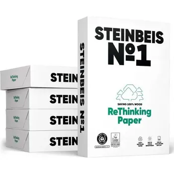Kancelářský papír Papír Steinbeis No.1 A4, recyklovaný, 80g, 500archů (CIE 55)