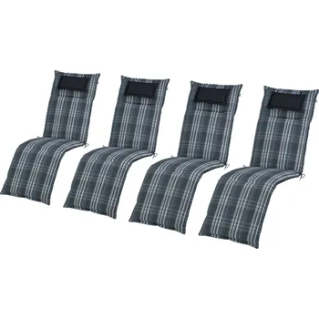 Podsedák LIVARNO home Sada potahů na křeslo Toronto, 167 x 50 x 7,5 cm, 4dílná, šedá