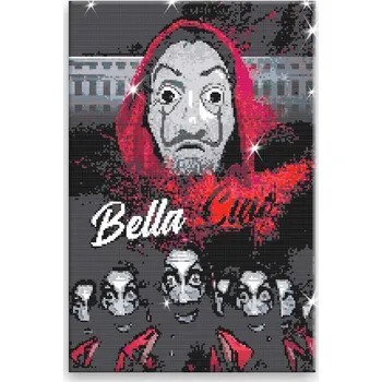 Diamantové malování Diamantové malování - Bella Ciao - 40x60 cm, bez dřevěného rámu - CZ výroba