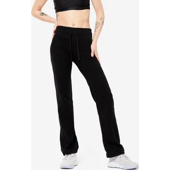 Dámské legíny DOMYOS Dámské fitness legíny 500 3XL ČERNÁ