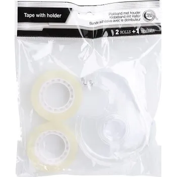 páska lepicí 18mmx30m TRA (2ks) + odvíječ